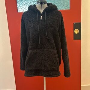 PINK Victoria's Secret Black Zip-Up Sweater